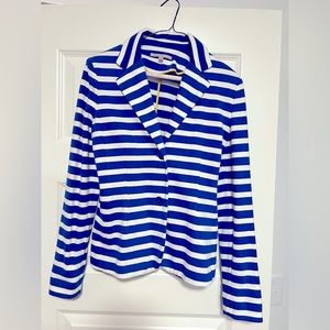 Women’s Gap Blue Stripe Cotton Blazer - Size:XS